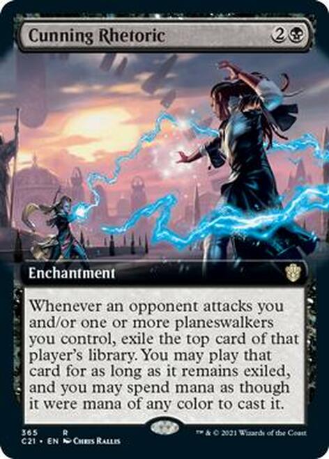 Cunning Rhetoric (Extended Art) [Commander 2021] | Lots Moore NSW