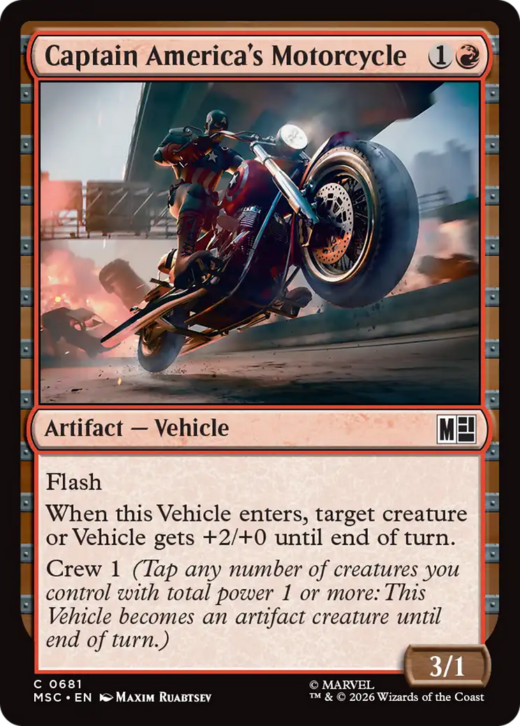 Captain America's Motorcycle [Marvel Super Heroes Commander] | Lots Moore NSW