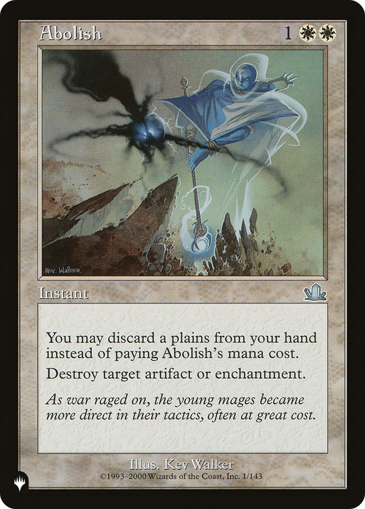 Abolish [The List Reprints] | Lots Moore NSW