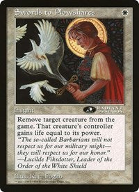 Swords to Plowshares (Oversized) [Oversize Cards] | Lots Moore NSW