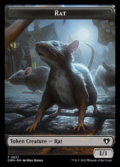 Clue // Rat Double-Sided Token [Commander Masters Tokens] | Lots Moore NSW