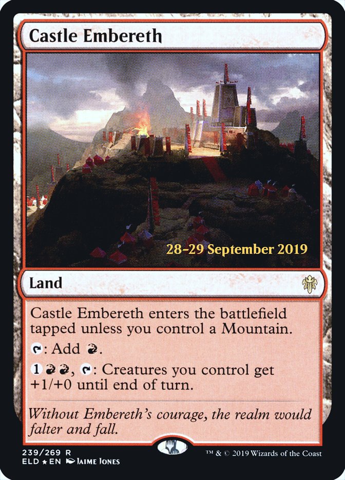 Castle Embereth [Throne of Eldraine Prerelease Promos] | Lots Moore NSW