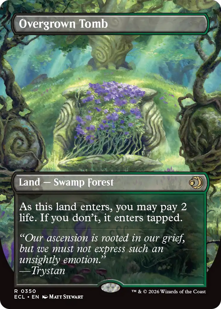 Overgrown Tomb (Borderless) [Lorwyn Eclipsed] Magic: The Gathering | Lots Moore NSW