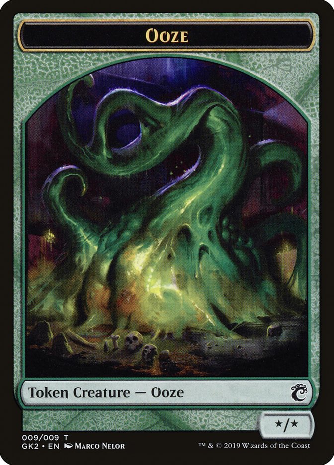 Ooze // Frog Lizard Double-Sided Token [Ravnica Allegiance Guild Kit Tokens] | Lots Moore NSW
