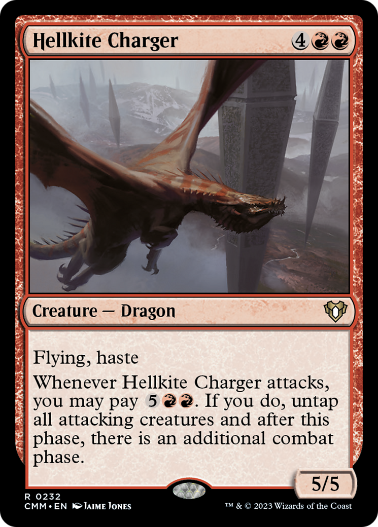 Hellkite Charger (Foil Etched) [Commander Masters] | Lots Moore NSW