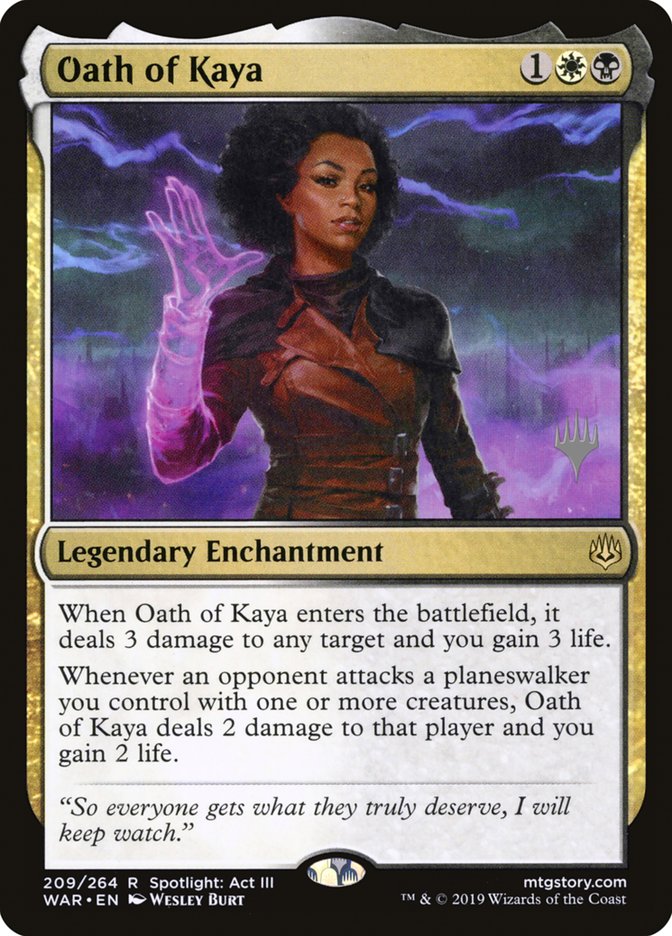 Oath of Kaya (Promo Pack) [War of the Spark Promos] | Lots Moore NSW