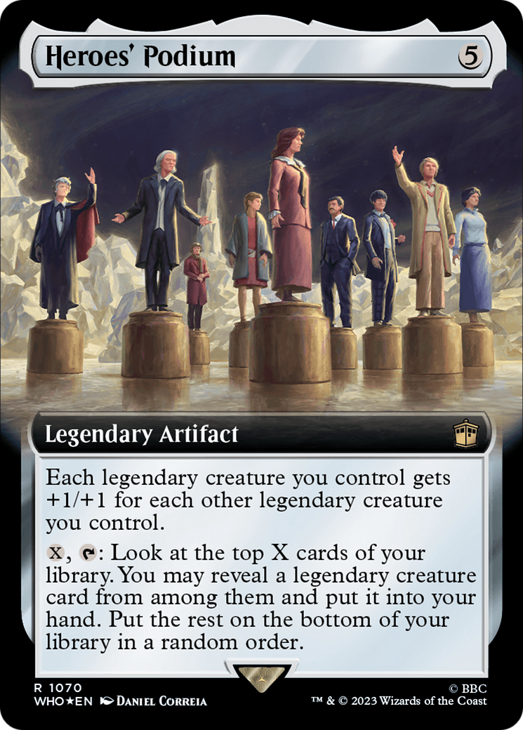 Heroes' Podium (Extended Art) (Surge Foil) [Doctor Who] | Lots Moore NSW