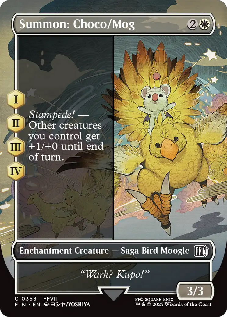 Summon: Choco/Mog (Borderless) [FINAL FANTASY] | Lots Moore NSW