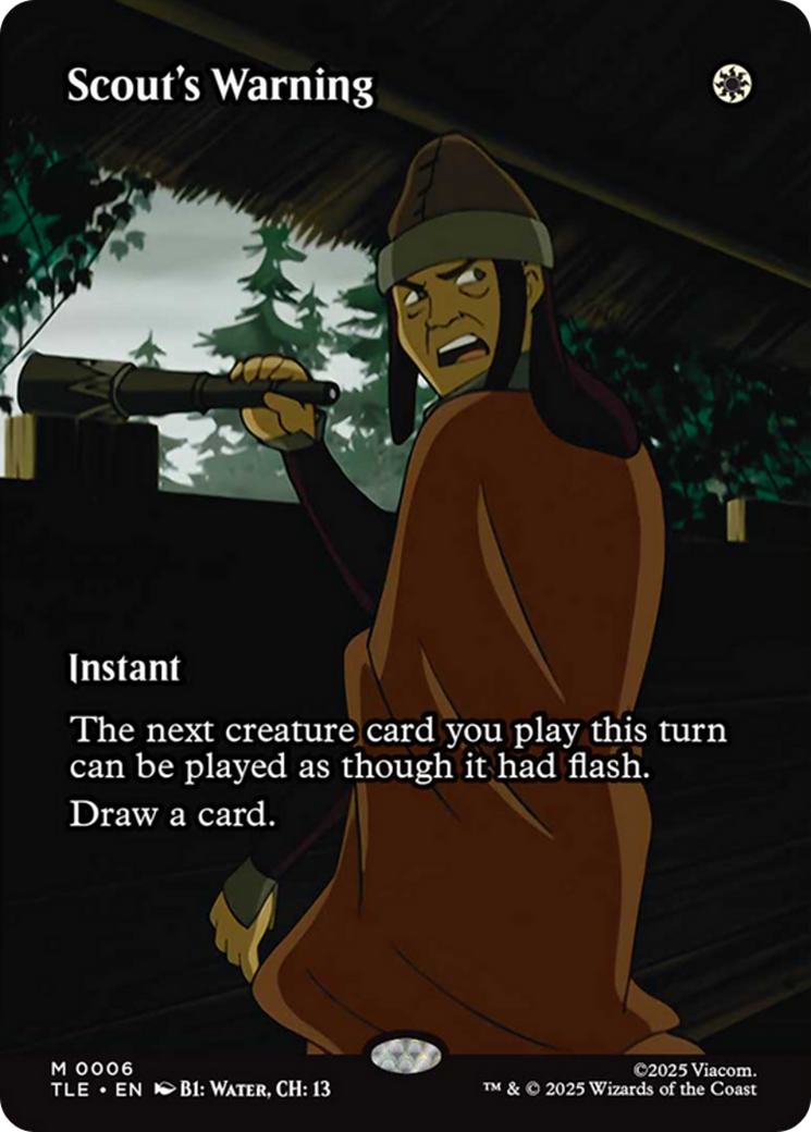 Scout's Warning (Borderless) [Avatar: The Last Airbender: Eternal-Legal] | Lots Moore NSW