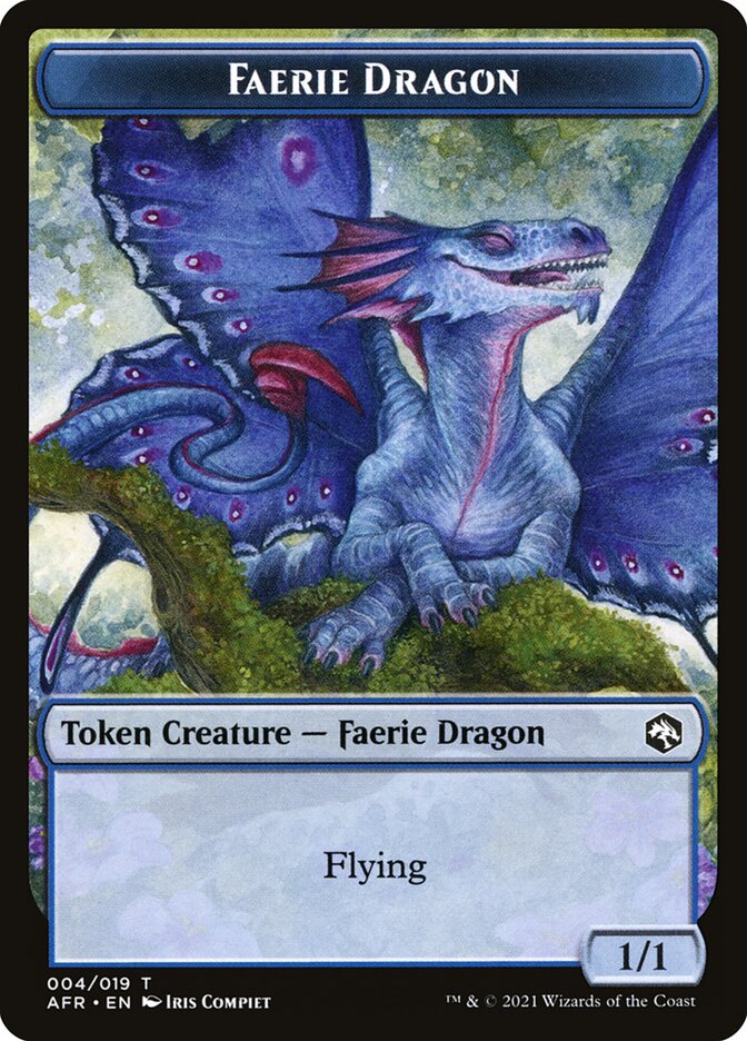 Spider // Faerie Dragon Double-Sided Token [Dungeons & Dragons: Adventures in the Forgotten Realms Tokens] | Lots Moore NSW