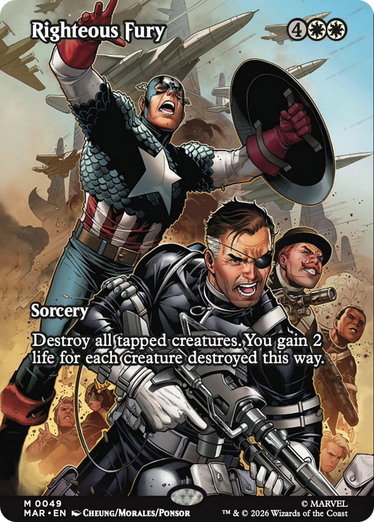 Righteous Fury (Borderless) [Marvel Universe: Eternal-Legal] | Lots Moore NSW