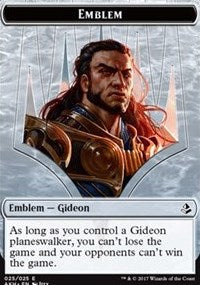 Gideon of the Trials Emblem // Zombie Double-Sided Token [Amonkhet Tokens] | Lots Moore NSW