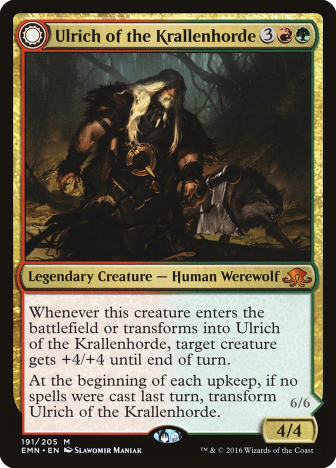 Ulrich of the Krallenhorde // Ulrich, Uncontested Alpha [Eldritch Moon] | Lots Moore NSW