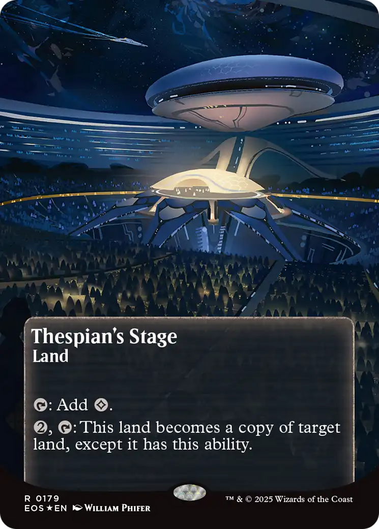 Thespian's Stage (0179) (Borderless) (Galaxy Foil) [Edge of Eternities: Stellar Sights] | Lots Moore NSW