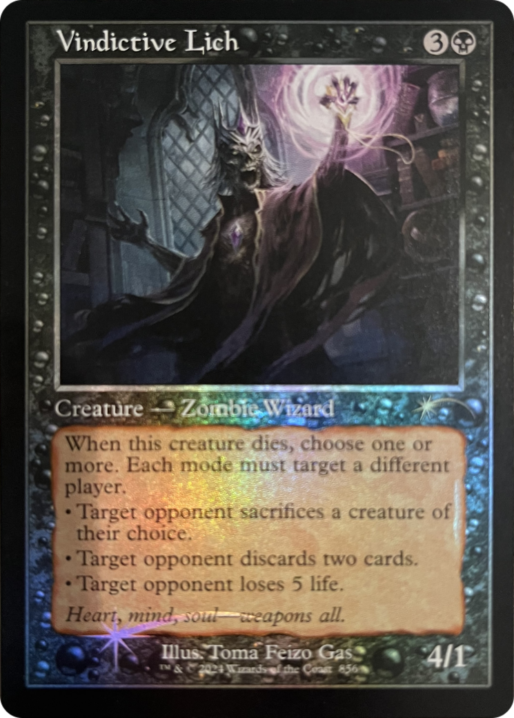Vindictive Lich (Retro Frame) [Secret Lair Drop Series] | Lots Moore NSW