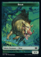 Boar // Soldier Double-Sided Token [Double Masters 2022 Tokens] | Lots Moore NSW