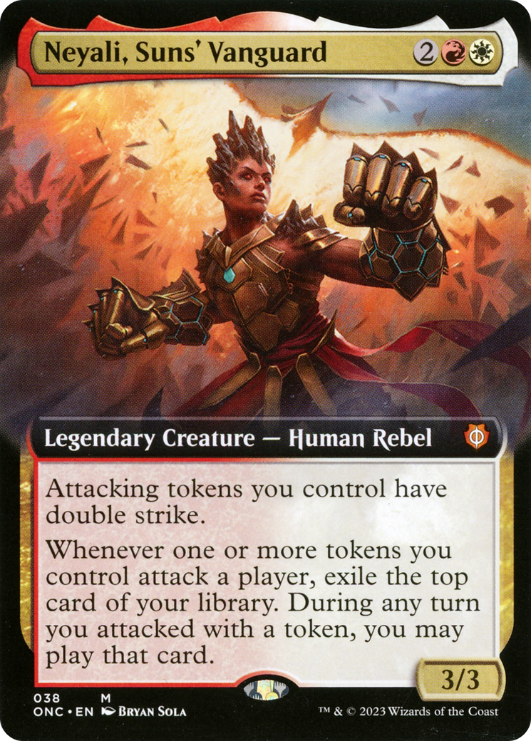 Neyali, Suns' Vanguard (Extended Art) [Phyrexia: All Will Be One Commander] | Lots Moore NSW