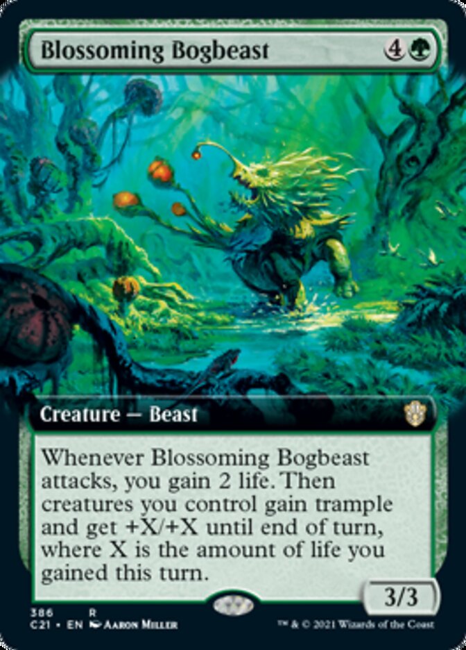 Blossoming Bogbeast (Extended Art) [Commander 2021] | Lots Moore NSW