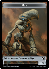 Phyrexian Germ // Myr Double-Sided Token [March of the Machine Commander Tokens] | Lots Moore NSW