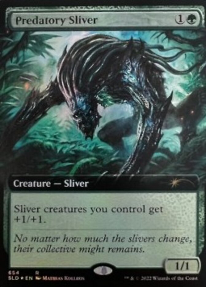 Predatory Sliver (Extended Art) [Secret Lair Drop Promos] | Lots Moore NSW