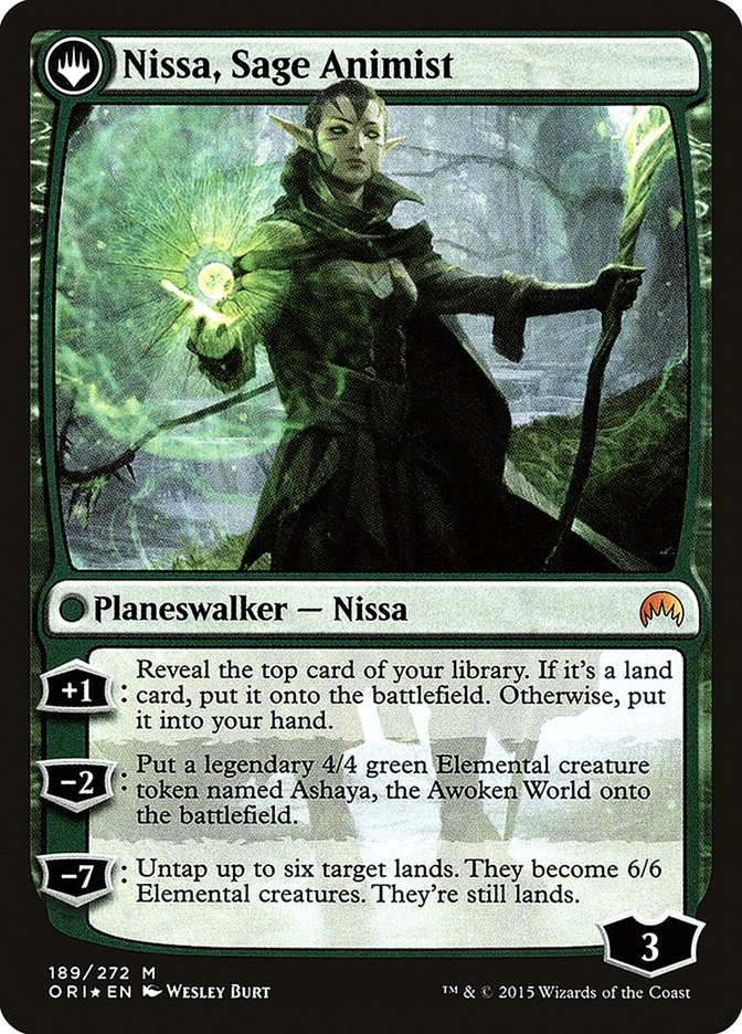 Nissa, Vastwood Seer // Nissa, Sage Animist [Magic Origins Prerelease Promos] | Lots Moore NSW