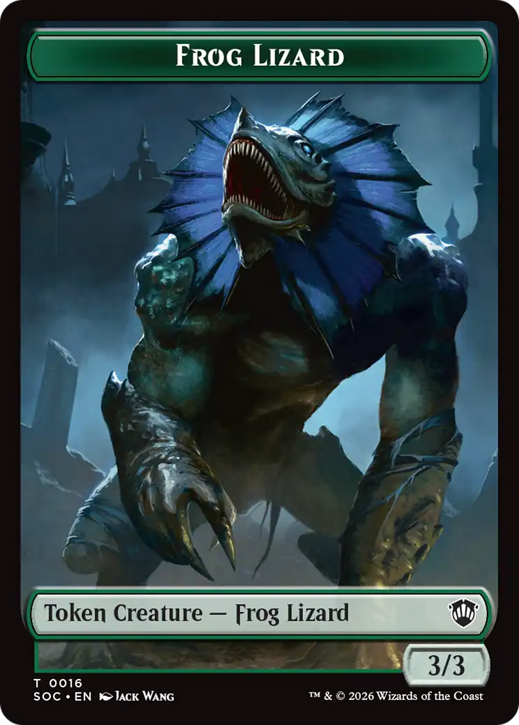 Food // Frog Lizard Double-Sided Token [Secrets of Strixhaven Commander Tokens] | Lots Moore NSW