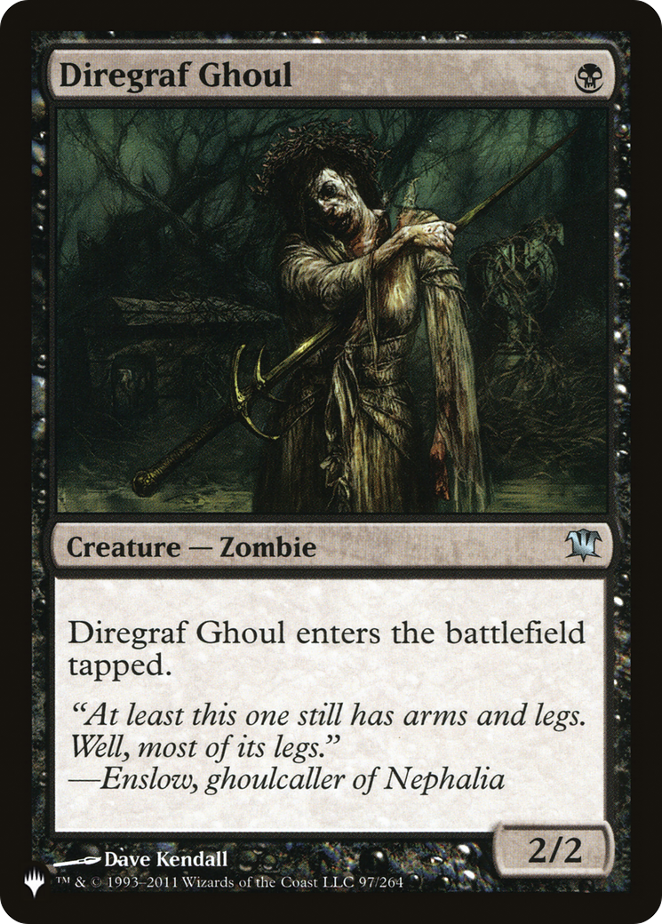 Diregraf Ghoul [The List Reprints] | Lots Moore NSW