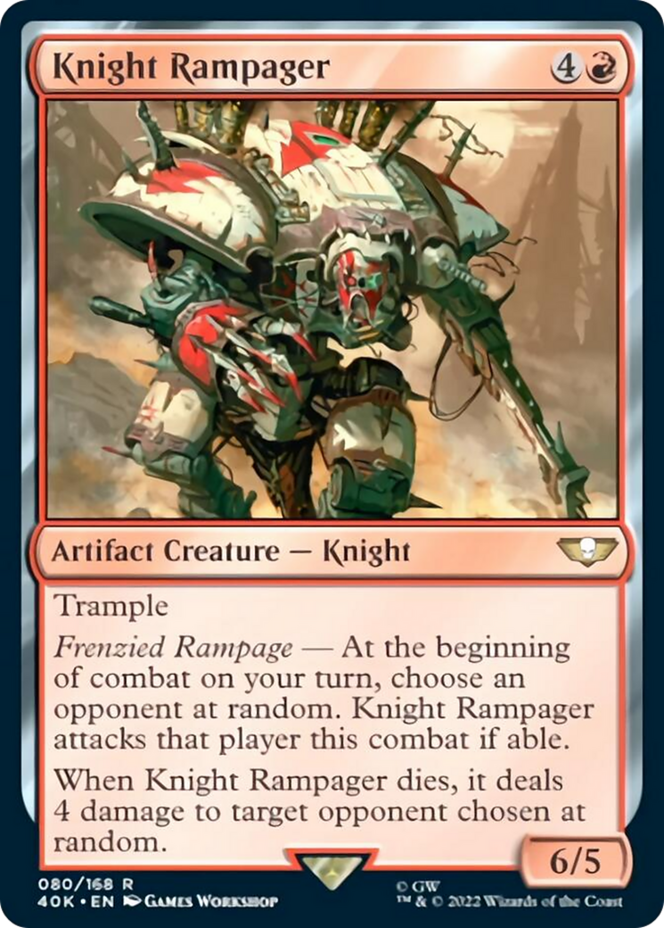 Knight Rampager (Surge Foil) [Warhammer 40,000] | Lots Moore NSW