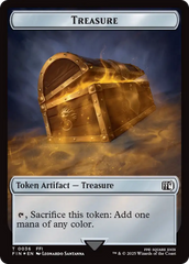 Foretell // Treasure Double-Sided Token (Surge Foil) [FINAL FANTASY Commander Tokens] | Lots Moore NSW