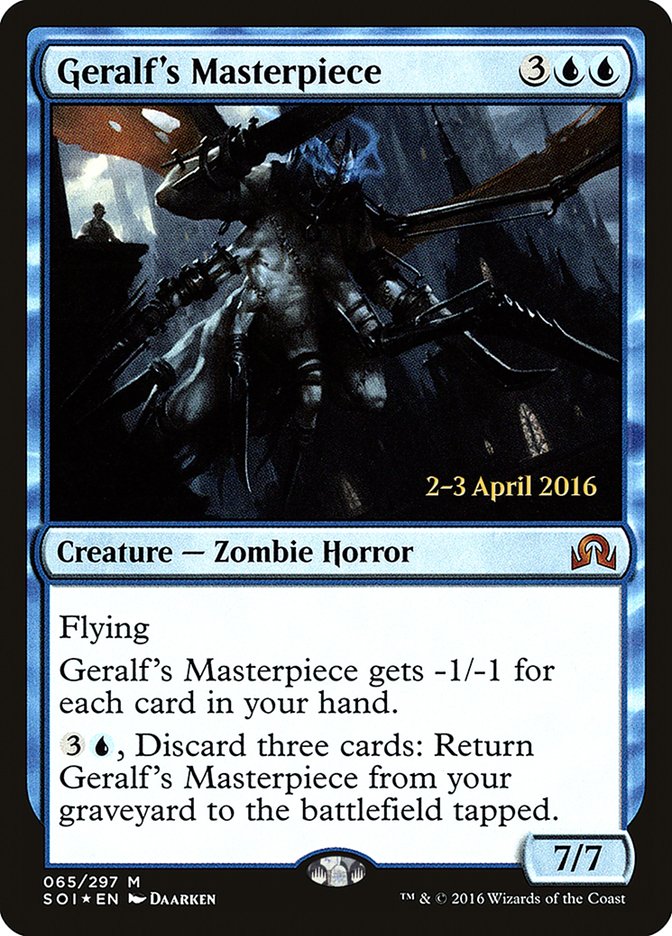 Geralf's Masterpiece [Shadows over Innistrad Prerelease Promos] | Lots Moore NSW