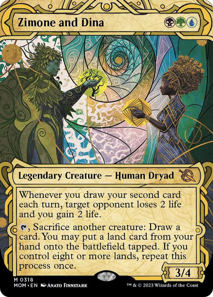 Zimone and Dina (Showcase Planar Booster Fun) [March of the Machine] | Lots Moore NSW