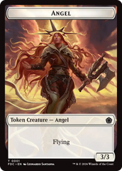 Angel (0001) // Angel (0002) Double-Sided Token [Foundations Commander Tokens] | Lots Moore NSW
