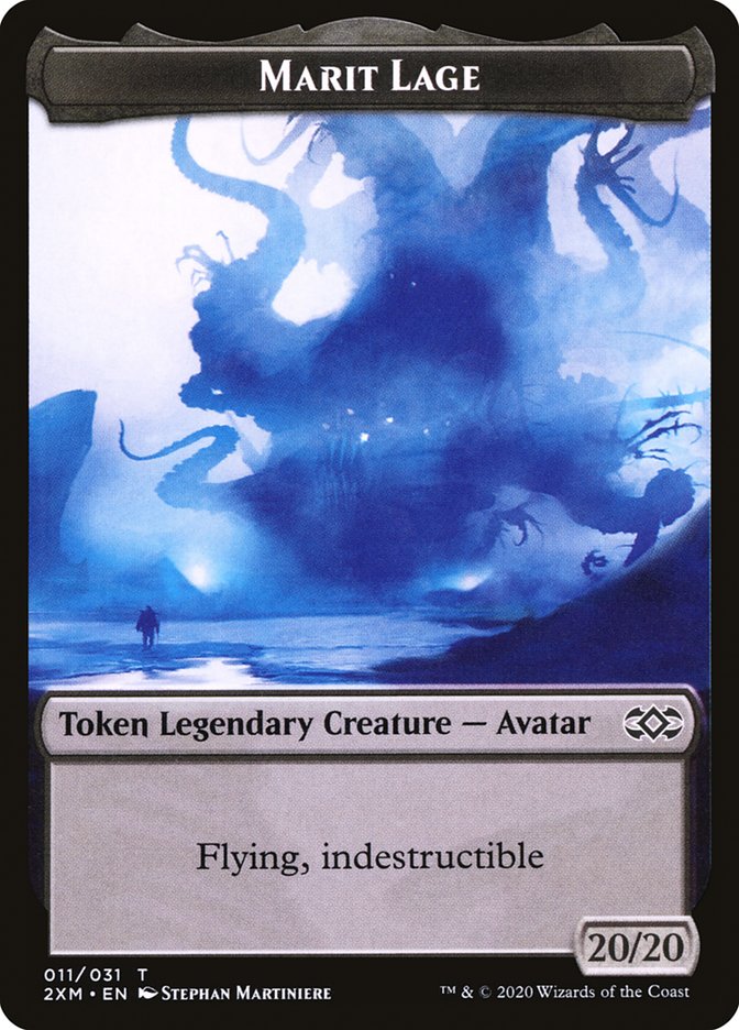 Demon // Marit Lage Double-Sided Token [Double Masters Tokens] | Lots Moore NSW
