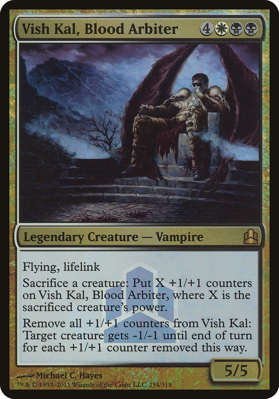 Vish Kal, Blood Arbiter (Launch) (Oversized) [Commander 2011 Oversized] | Lots Moore NSW