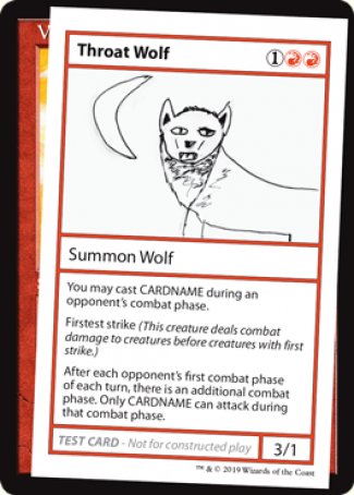 Throat Wolf (2021 Edition) [Mystery Booster Playtest Cards] | Lots Moore NSW