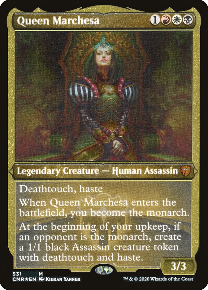 Queen Marchesa (Etched) [Commander Legends] | Lots Moore NSW