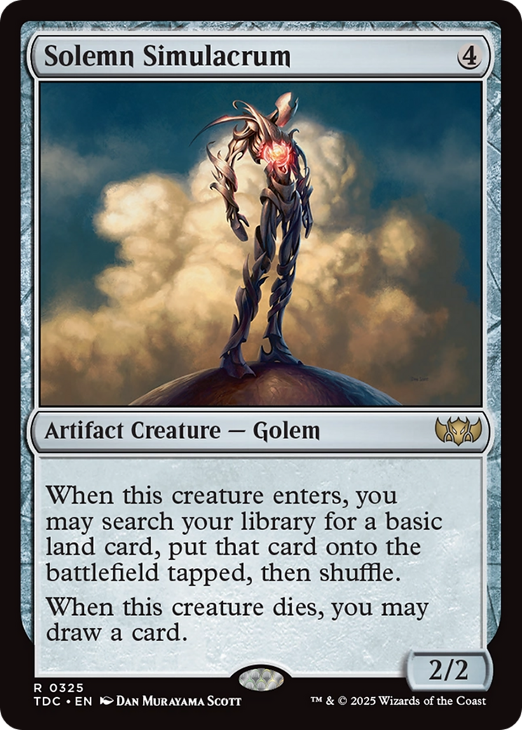 Solemn Simulacrum [Tarkir: Dragonstorm Commander] | Lots Moore NSW