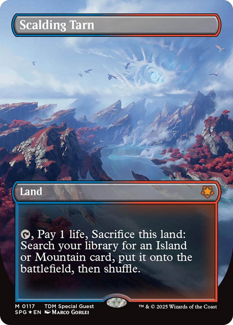 Scalding Tarn (Borderless) (Dragonscale Foil) [Tarkir: Dragonstorm Special Guests] | Lots Moore NSW