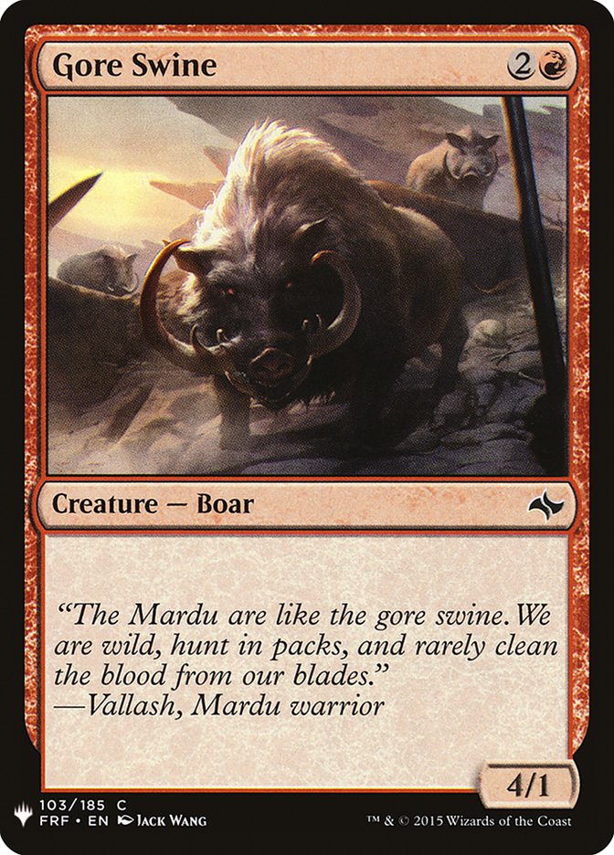 Gore Swine [Mystery Booster] | Lots Moore NSW