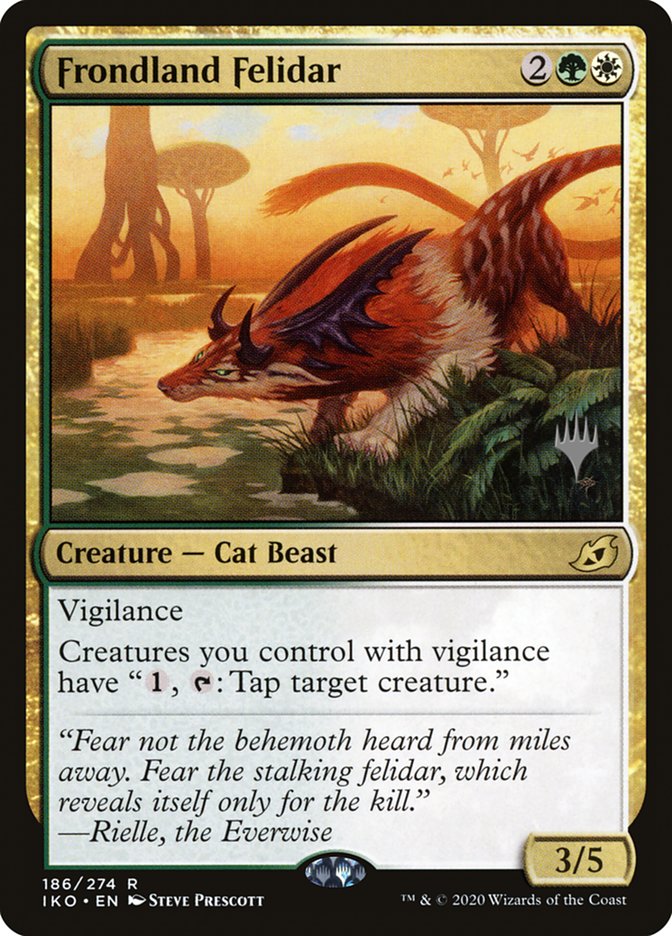Frondland Felidar (Promo Pack) [Ikoria: Lair of Behemoths Promos] | Lots Moore NSW