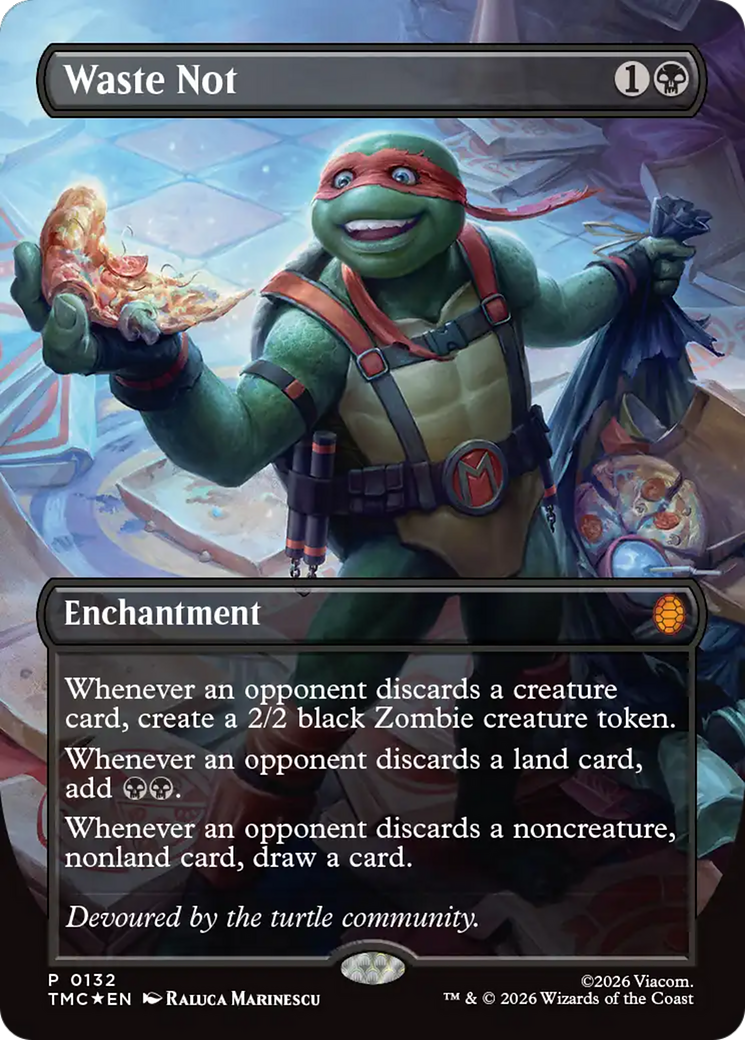 Waste Not (Borderless) [Teenage Mutant Ninja Turtles Promos] | Lots Moore NSW