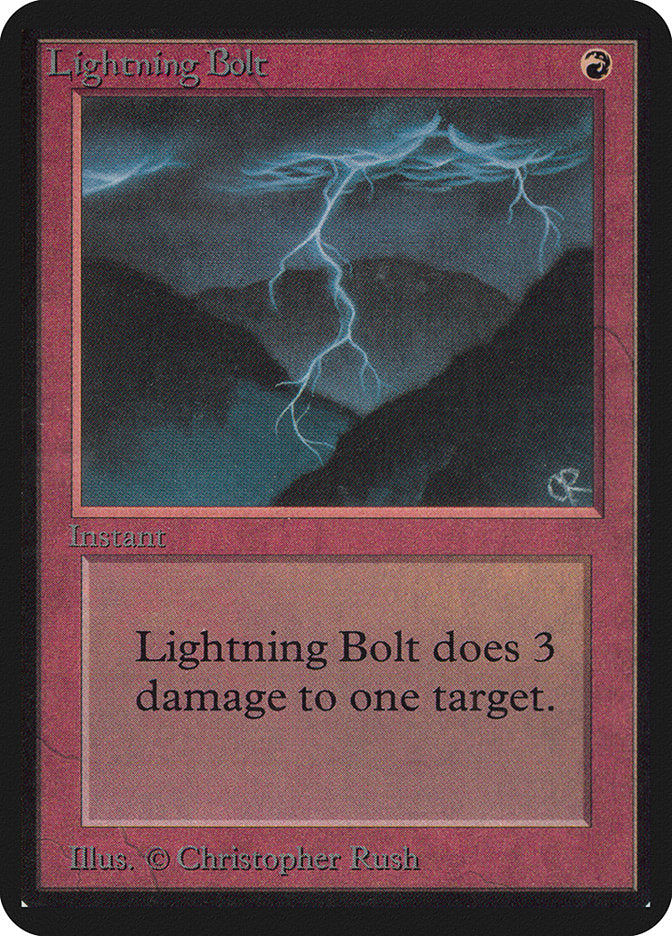 Lightning Bolt [Alpha Edition] | Lots Moore NSW