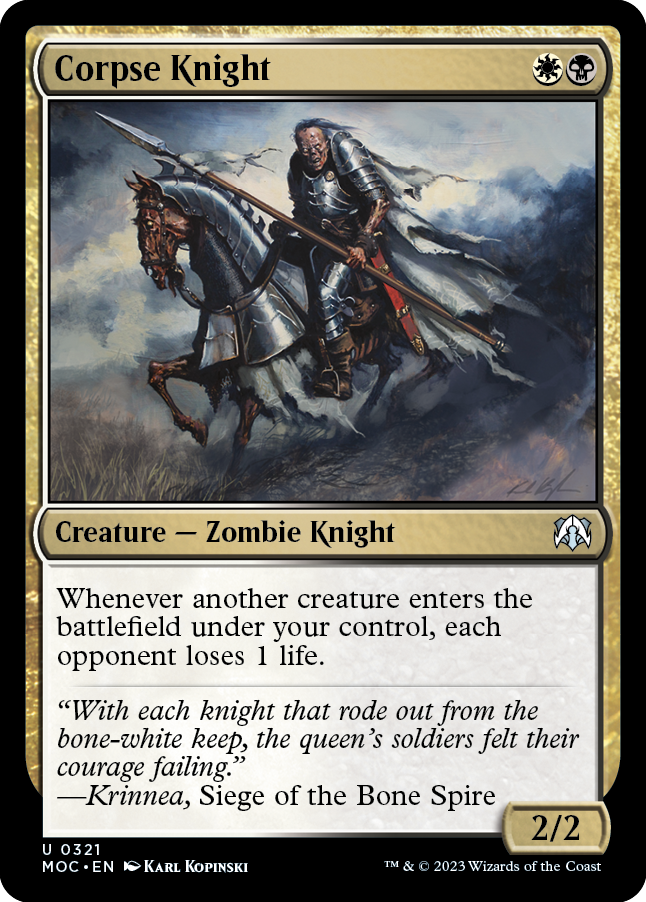 Corpse Knight [March of the Machine Commander] | Lots Moore NSW