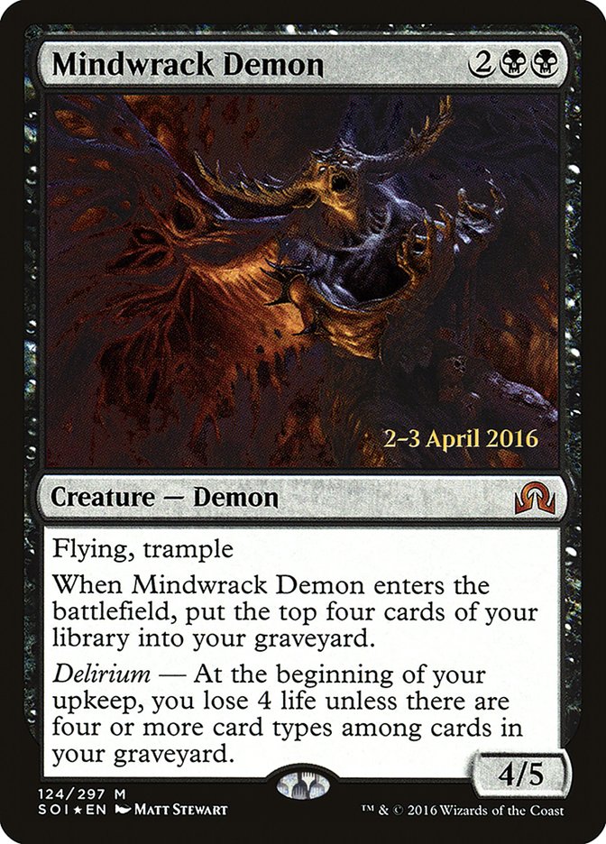 Mindwrack Demon [Shadows over Innistrad Prerelease Promos] | Lots Moore NSW