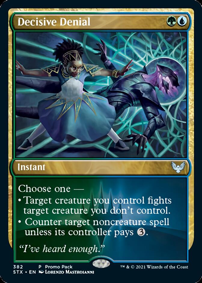 Decisive Denial (Promo Pack) [Strixhaven: School of Mages Promos] | Lots Moore NSW