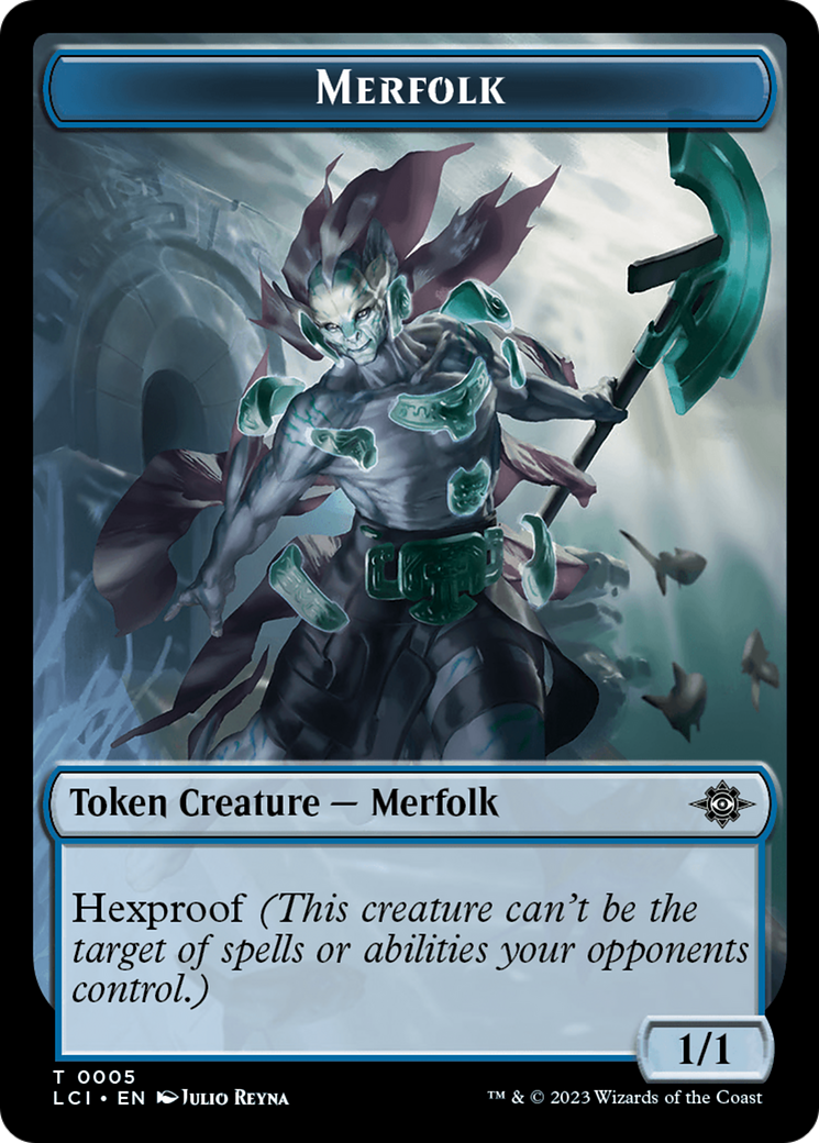 Copy // Merfolk (0005) Double-Sided Token [The Lost Caverns of Ixalan Commander Tokens] | Lots Moore NSW