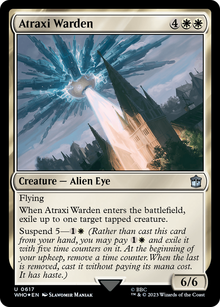 Atraxi Warden (Surge Foil) [Doctor Who] | Lots Moore NSW