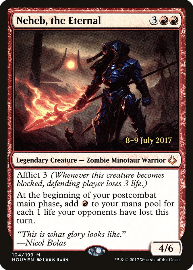 Neheb, the Eternal [Hour of Devastation Prerelease Promos] | Lots Moore NSW
