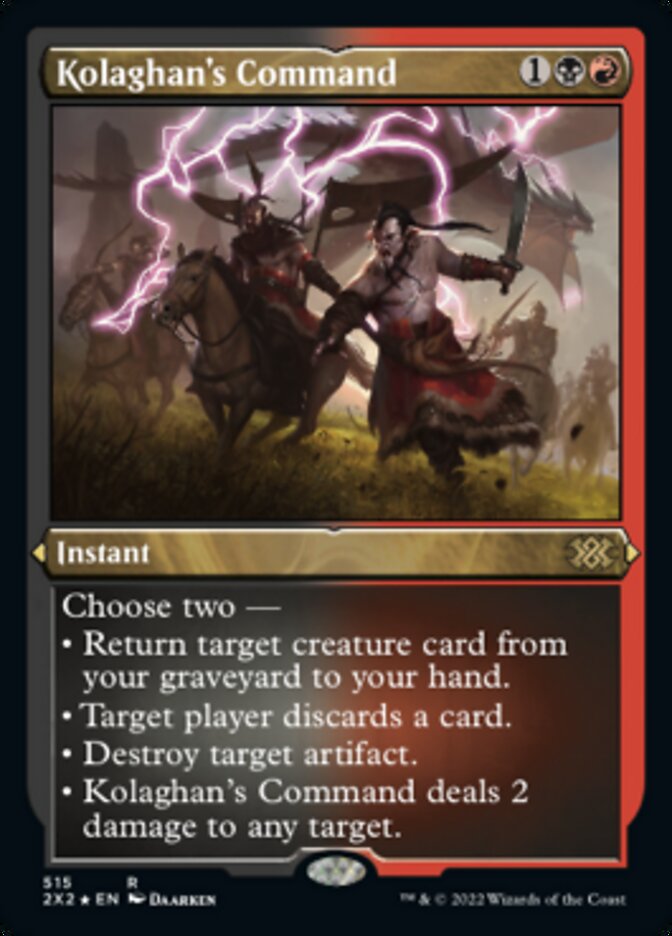 Kolaghan's Command (Foil Etched) [Double Masters 2022] | Lots Moore NSW