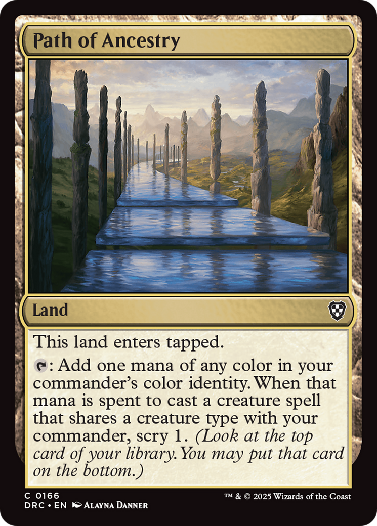 Path of Ancestry (0166) [Aetherdrift Commander] | Lots Moore NSW
